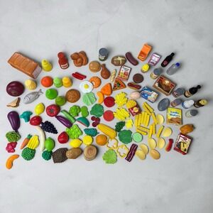 115+ Pc Play Food Set Kids Kitchen Accessories All Groups Fruits Veggies Meats +